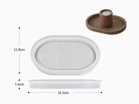 Molde silicona bandeja ovalada perlas chica 4429 (1)